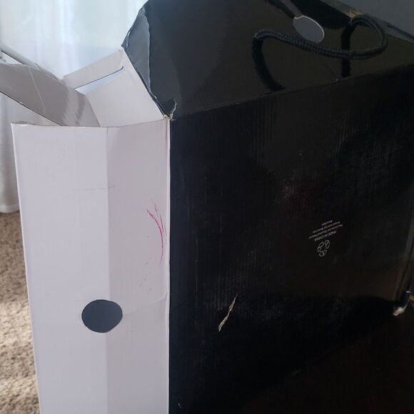 NWT Nine West Smokino Black Suede Lace‑Up Platform Booties Womens Size 9.5 - Picture 7 of 9